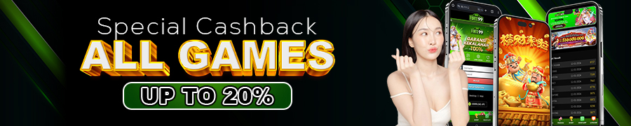 CASHBACK ALL GAMES 20%